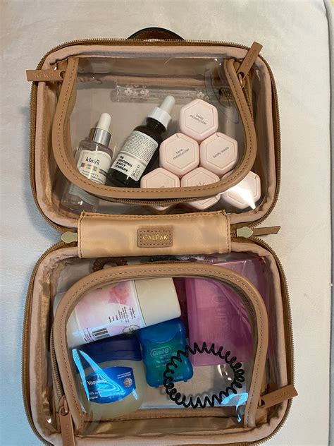 calpak small clear cosmetics case